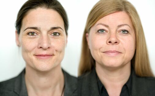 Porträtfoto Melanie Queck und Melanie Angermund